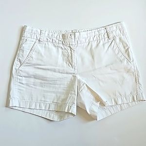 J. Crew white Cotton Oxford Chino ShortsSize 6